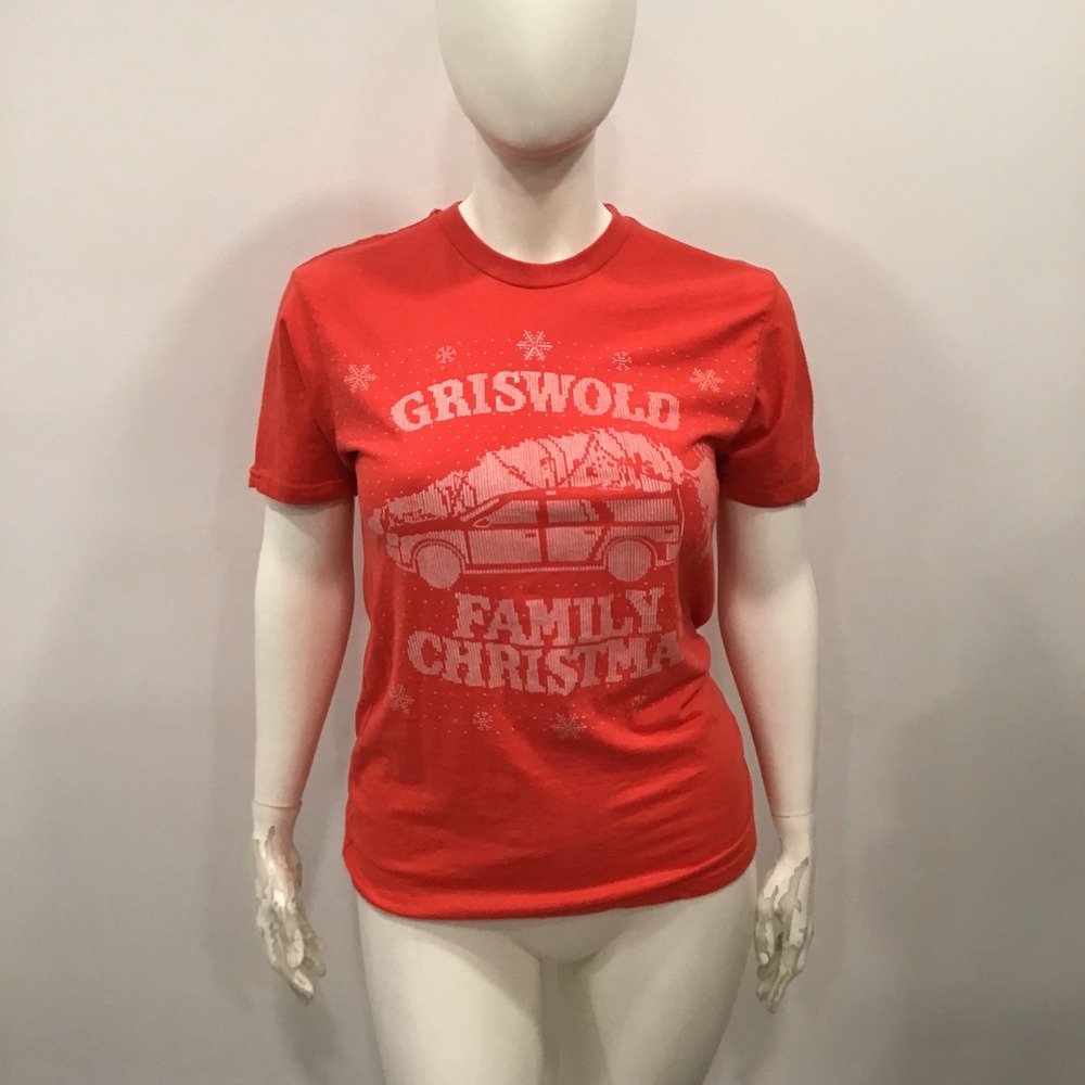 Ripple Junction Womens L Red National Lampoons Christmas Vacation Shirt Griswold